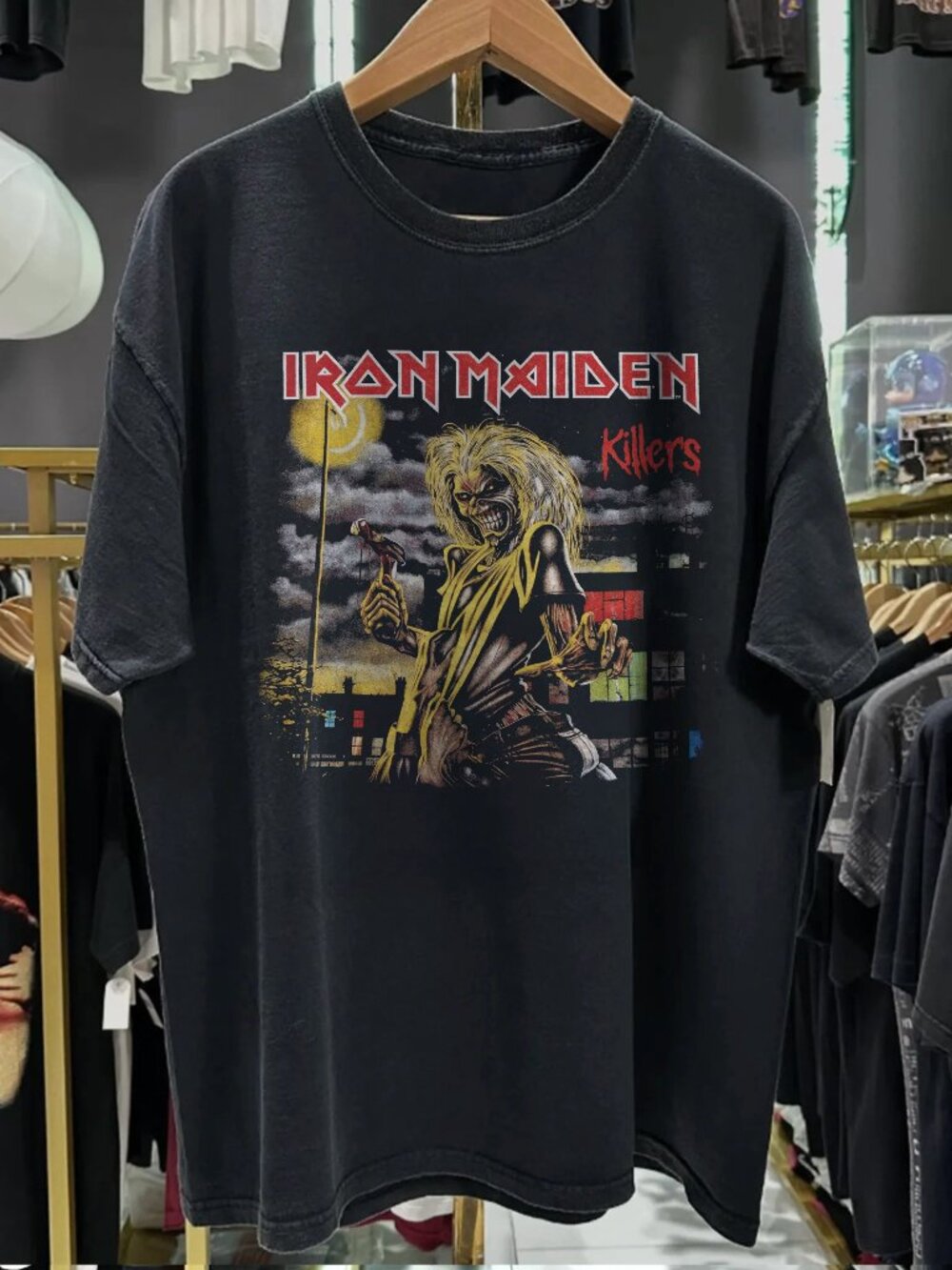 Vintage Iron Maiden 1999 Killers Washed Black Tee